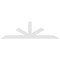 Ekena Millwork Saratoga Architectural Grade PVC Gable Bracket, 108"W x 31 1/2"H x 2"D x 6"F, 7/12 Pitch GBP108X32X0206SAR00 - alternate 2